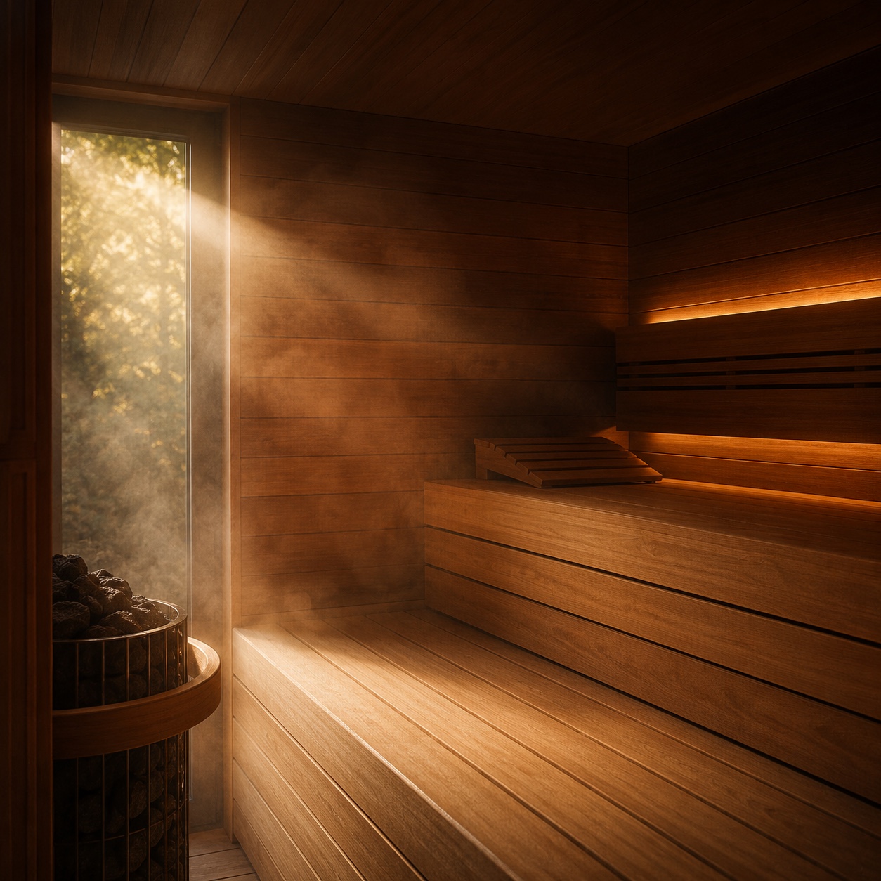 Realizace PRÁH — venkovní sauna